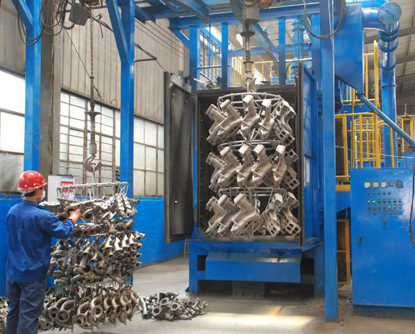 汽車發動機缸體、缸蓋拋丸機除銹設備