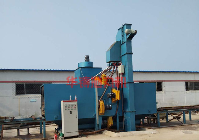 H型鋼除銹設備安裝現場 H型鋼除銹設備安裝現場