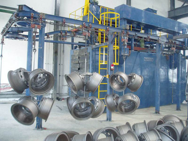 電解鋁陽極鋼爪拋丸機清理設備 電解鋁陽極鋼爪拋丸機清理設備