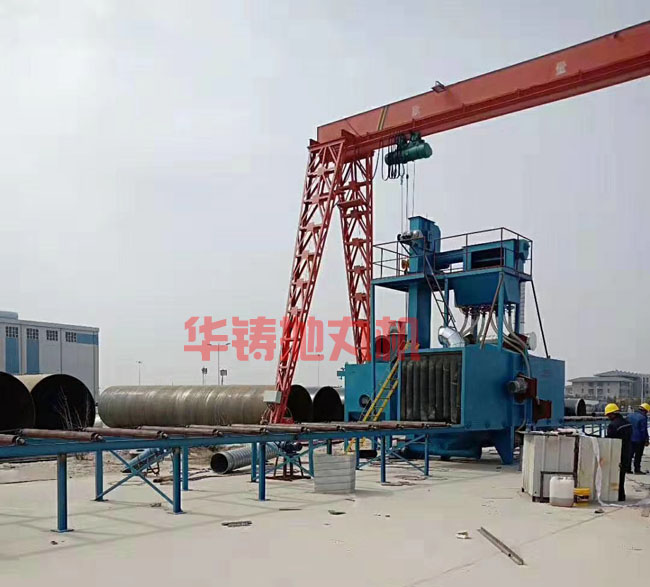 鋼結(jié)構(gòu)拋丸機(jī)現(xiàn)場(chǎng)防腐除銹施工圖 鋼結(jié)構(gòu)拋丸機(jī)現(xiàn)場(chǎng)防腐除銹施工圖